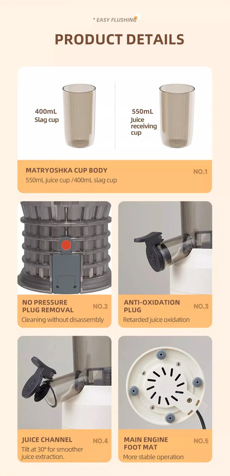 JuiceFlow™ Compact Slow Juicer