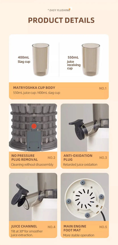 JuiceFlow™ Compact Slow Juicer